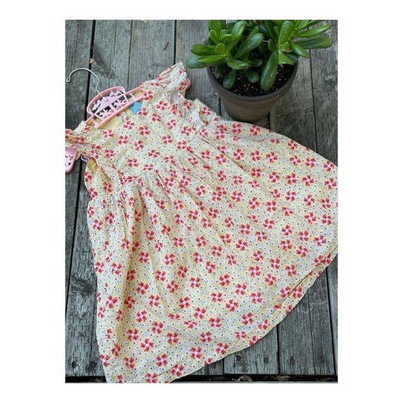Baby Gap Prairie Floral Dress Sz 3 Years Ruffle Cottagecore - Picture 1 of 6